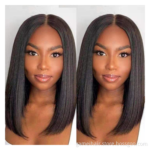 Cheap Raw Indian Virgin Human Hair Hd Full Lace Forntal Bob Wigs Natural Human Hair Transparent Lace Front Wig 12a Wholesale